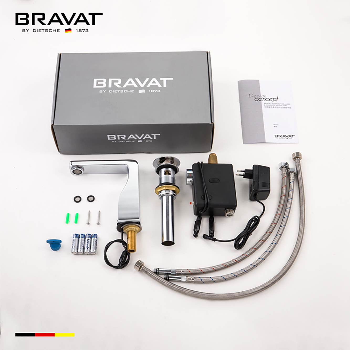 Bravat Commercial Automatic Hands Free Sensor Faucets